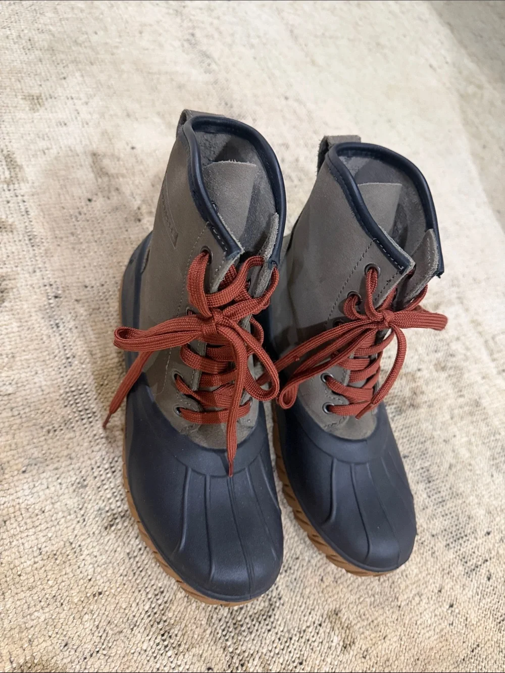 LaCrosse Gray and Brown Waterproof Duck Boot